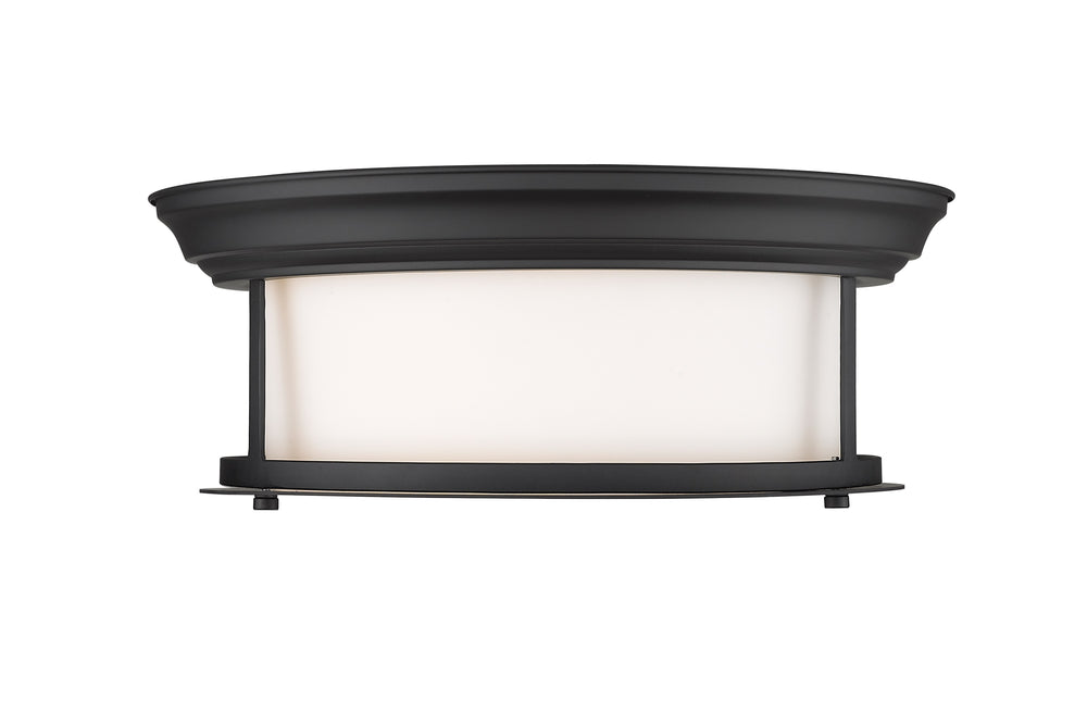 Sonna 2 Light Flush Mount in Matte Black Finish