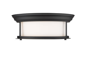 Sonna 2 Light Flush Mount in Matte Black Finish