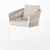 Porto Outdoor Dining Chair-White/Sand
