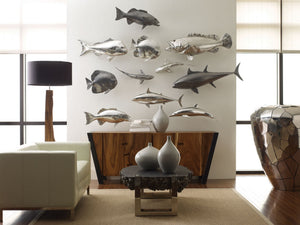 Yellow Tailed King Fish, Polished Aluminum
