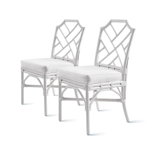 Kara Rattan Chair In White