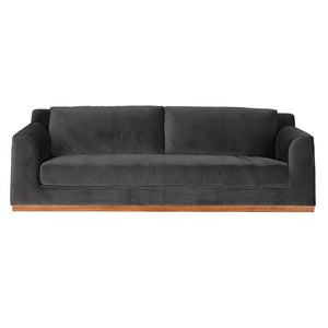 Seville Sofa, Grey Velvet