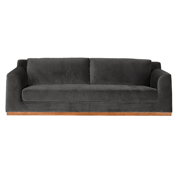 Seville Sofa, Grey Velvet