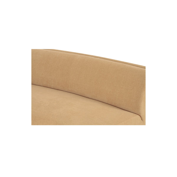Naomi 2 Piece Convex Modular Sectional in Golden Yellow
