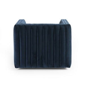 Augustine Swivel Chair-Sapphire Navy