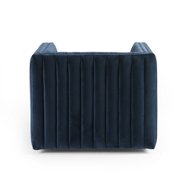 Augustine Swivel Chair-Sapphire Navy