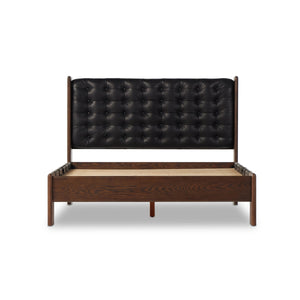 Halston Bed In Terra Brown Ash In King