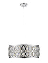 Dealey 6 Light Chandelier in Chrome Finish