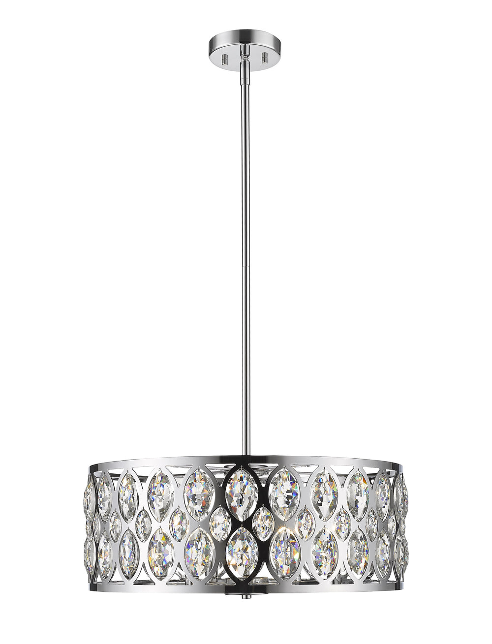 Dealey 6 Light Chandelier in Chrome Finish