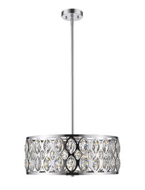 Dealey 6 Light Chandelier in Chrome Finish