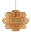 Antibes Grande Chandelier In Khaki & Natural