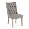 Lara Oxford Gray Linen Dining Chair
