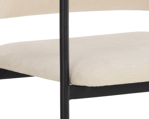 BRENAN DINING ARMCHAIR - ZENITH ALABASTER