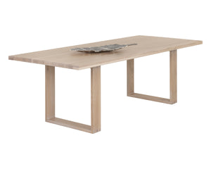 THANUS DINING TABLE - LIGHT OAK - 94.5"