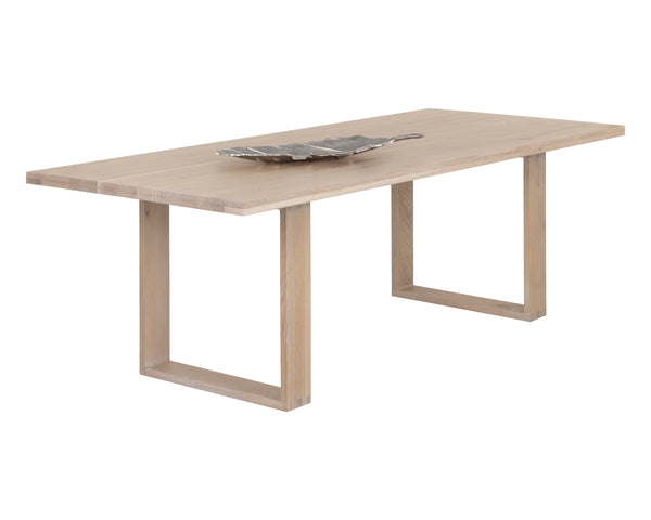 THANUS DINING TABLE - LIGHT OAK - 94.5"
