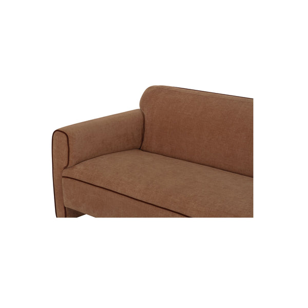 Moe's Leo Sofa in Light Brown with Rolled Arms