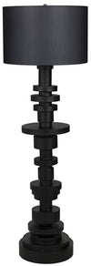 Wilton Floor Lamp with Shade, Black Steel