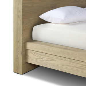Torrington King Bed - Sandy Oak Resawn