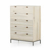 Trey 5 Drawer Dresser In Dove Poplar