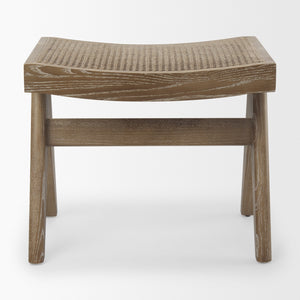 Arvin 21.7L x 17.7W x 18.1H Medium Brown Wooden Stool