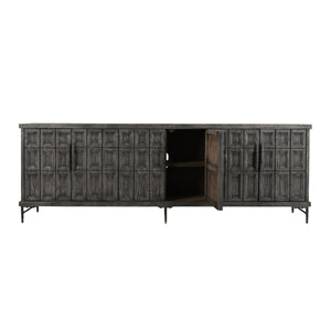 Willmark Solid Wood 6Dr Cabinet - Reclaimed Pine & Iron