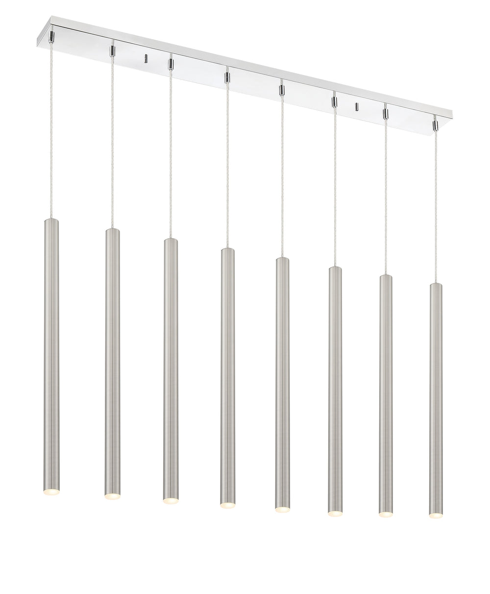 Forest 8 Light Island/Billiard in Chrome Finish