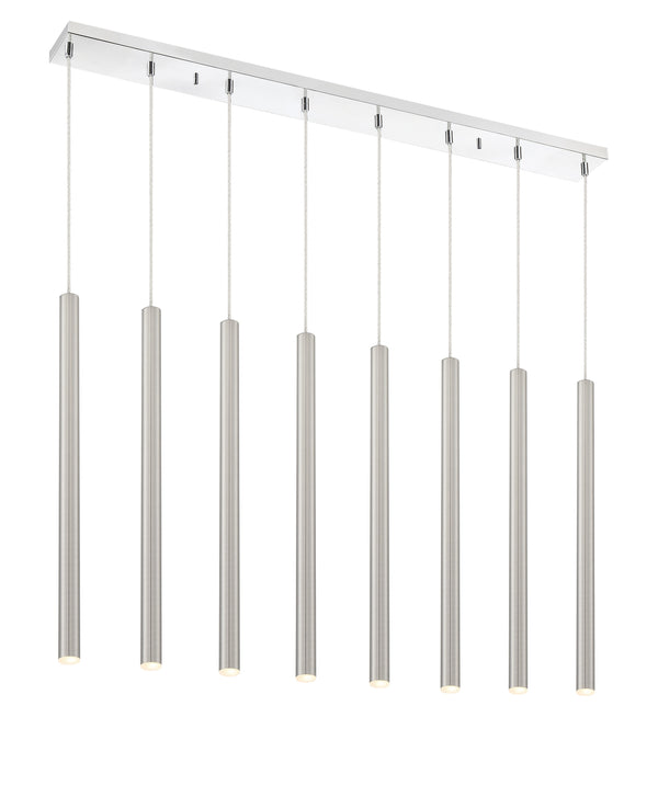 Forest 8 Light Island/Billiard in Chrome Finish