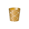 GOLD AND CREAM MODERN WASTEBASKET