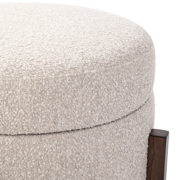 Esben Storage Ottoman In 25" In Sattley Fog
