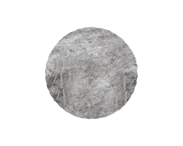 Cara End Table - Marble Look - Grey