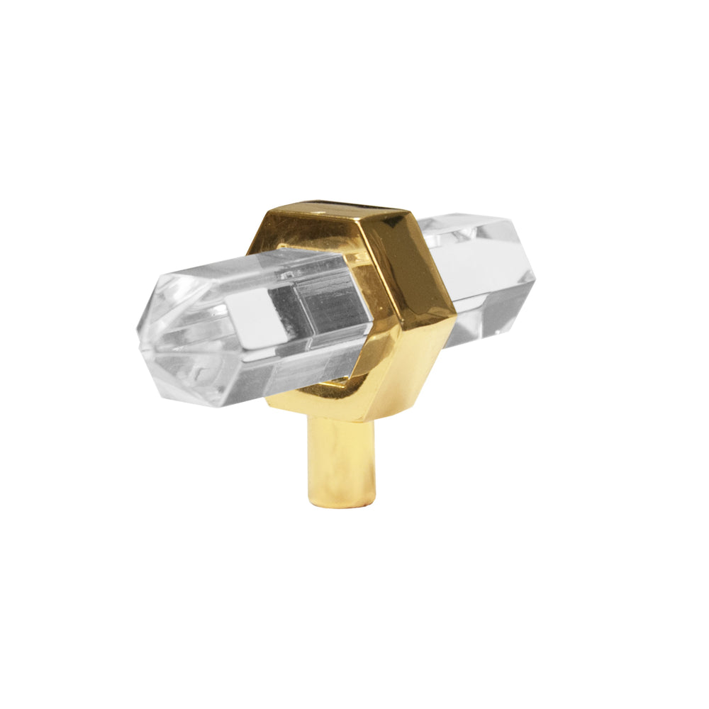BRASS AND ACRYLIC PRISM HARDWARE