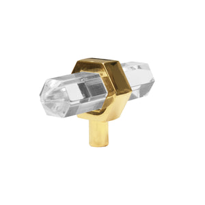 BRASS AND ACRYLIC PRISM HARDWARE
