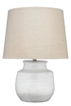 Trace Ceramic Table Lamp with Linen Shade
