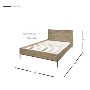 Hathaway KD Queen Bed Set, Drifted Sand  