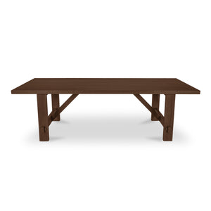 Moe's Esmond Outdoor Dining Table in Brown Teak