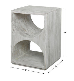 Hans White Side Table