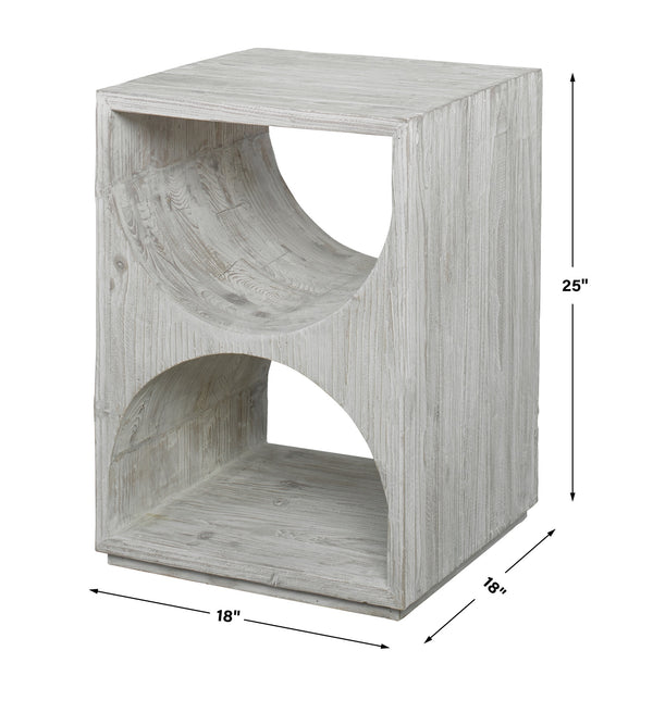Hans White Side Table