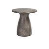 Collins Outdoor Round Accent Table - Dark Gray