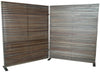 Moe's Damani Screen Brown with Hardwood & Aluminum Frame