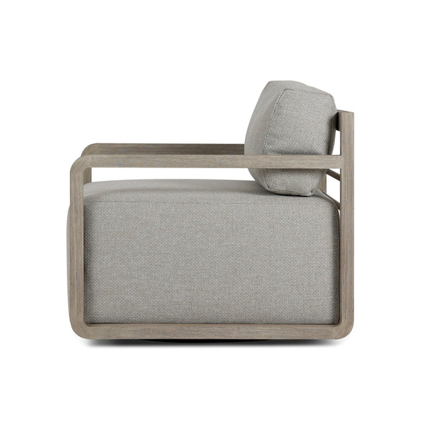 Stroud Outdoor Swivel Chair - Hayes Fog