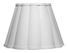 Scalloped 1-Light Wall Sconce, White Linen