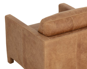 RODNEY LOUNGE CHAIR - CAMEL LEATHER