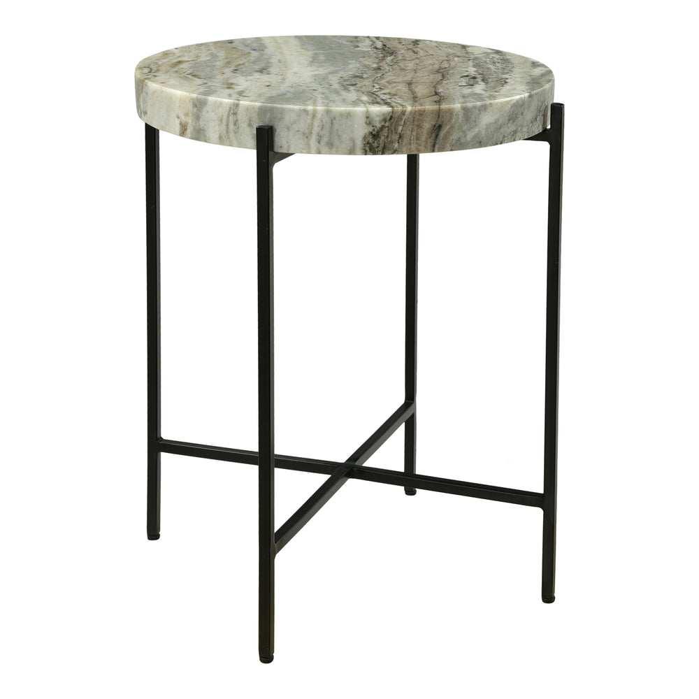 Moe's Cirque Accent Table Light Brown Marble