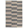 Classic Home Colton Stripe Rug Charcoal 5'x8' - Indoor/Outdoor