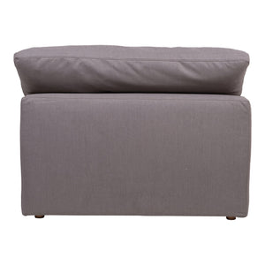 Moe's Clay Slipper Chair in Light Grey