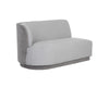 JACLYN MODULAR - LEFT ARMCHAIR - EGYPT LIGHT GREY / DANNY MEDIUM GREY