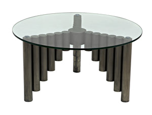Organum Coffee Table, Gun Metal Finish