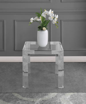 Alberto End Table In Chrome