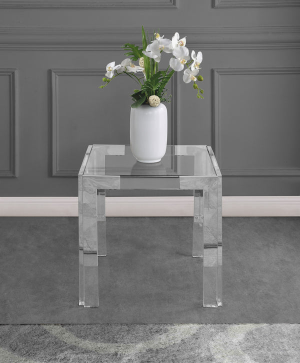 Alberto End Table In Chrome