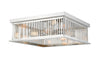 Camellia 4 Light Flush Mount in Polished Nickel Finish